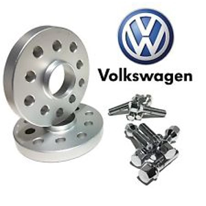 20mm Thick Pair of Alloy Wheel Spacers + Bolts Kit - 5x100/112 57.1 VW AUDI MERCEDES
