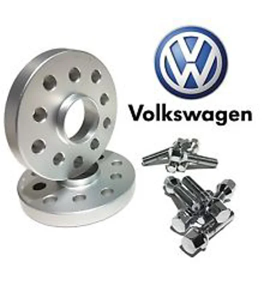 20mm Thick Pair of Alloy Wheel Spacers + Bolts Kit - 5x100/112 57.1 VW AUDI MERCEDES