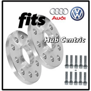 AUDI MERCEDES HubCentric Wheel Spacers + Bolts Kit -  5x100/112 66.6mm Centre