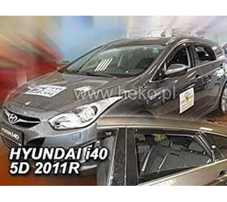 Hyundai I40 Yrs 11 - On 5 Drs Estate Brand New 4 Piece Heko Tinted Wind Deflectors
