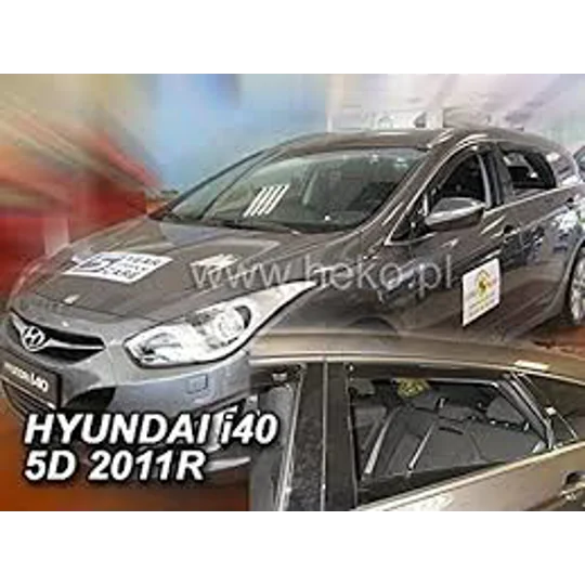 Hyundai I40 Yrs 11 - On 5 Drs Estate Brand New 4 Piece Heko Tinted Wind Deflectors