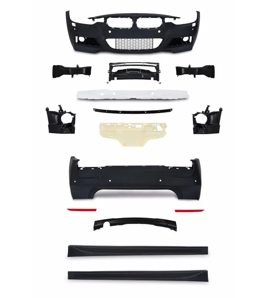 BMW 3 series F30 Yrs 11- M Tec KIT Front & Rear Bumpers & Sideskirts Style Plastic
