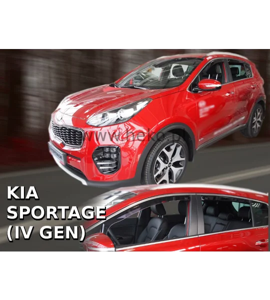 KIA SPORTAGE IV Yrs 2016-2020 Brand New 4 Piece Heko Wind Deflectors