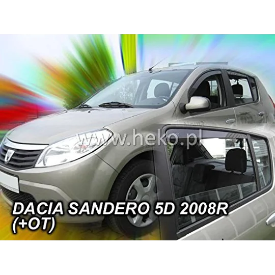 DACIA LOGAN 3 III 4D 2020 -> SEDAN Brand New 4 Piece Heko Wind Deflectors