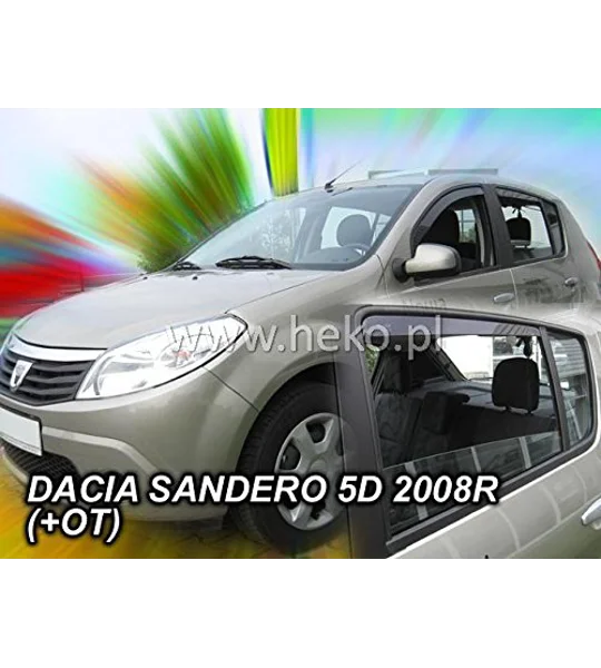 DACIA LOGAN 3 III 4D 2020 -> SEDAN Brand New 4 Piece Heko Wind Deflectors