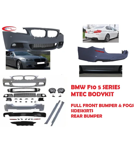 BMW F10 5 Series Yrs 10-15 M Technik Bodykit Front Rear Bumper & Sides Plastic