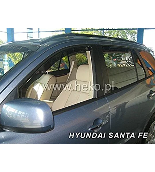 Hyundai Santa Fe Yrs 06-12 5drs New 4 Piece Heko Wind Deflectors 17243