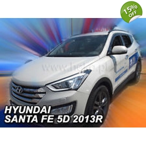 Hyundai Santa Fe Yrs 2012 - on 5drs New 4 Piece Heko Wind Deflectors 17279