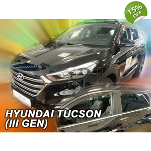 Hyundai Tucson III 2015 - on 5drs New 4 Piece Heko Wind Deflectors 17285