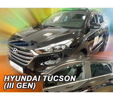 Hyundai Tucson III 2015 - on 5drs New 4 Piece Heko Wind Deflectors 17285