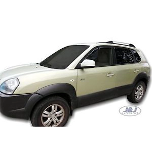 Hyundai Tucson I 04-10 on 5drs New 4 Piece Heko Wind Deflectors 17239