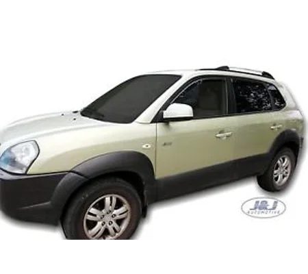 Hyundai Tucson I 04-10 on 5drs New 4 Piece Heko Wind Deflectors 17239