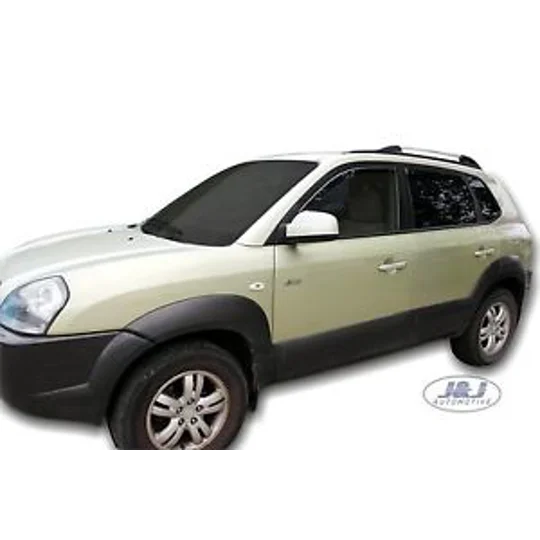 Hyundai Tucson I 04-10 on 5drs New 4 Piece Heko Wind Deflectors 17239