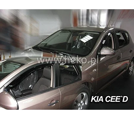 Kia Ceed 5 Drs Yrs 06-12 Brand New Heko 4 Piece Wind Deflectors