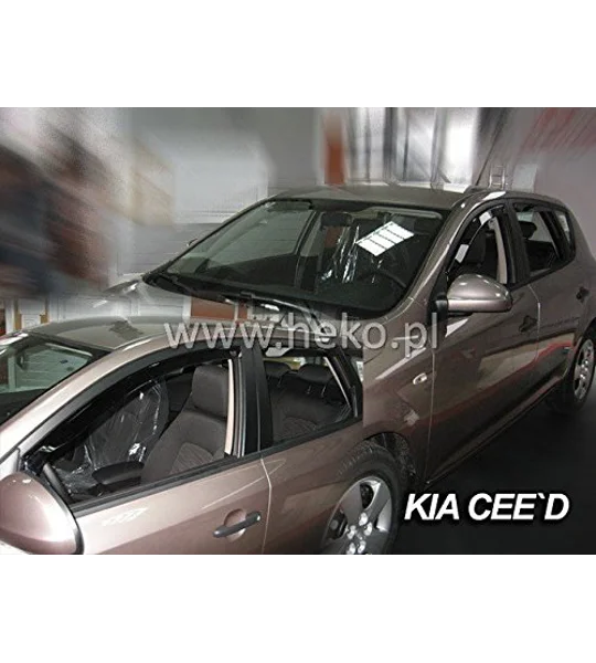 Kia Ceed 5 Drs Yrs 06-12 Brand New Heko 4 Piece Wind Deflectors