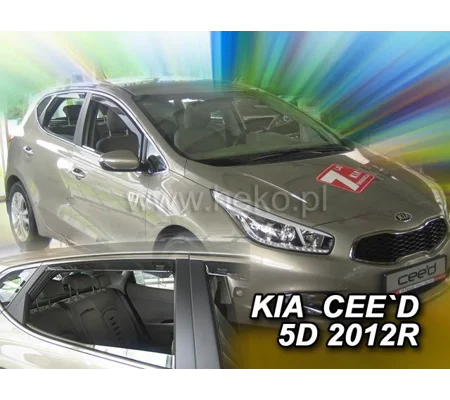 Kia Ceed 5 Drs Yrs 12- on Brand New Heko 4 Piece Wind Deflectors