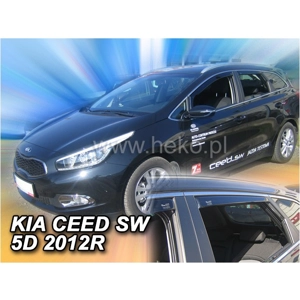 Kia Ceed 5 Drs SW ESTATE Yrs 12- on Brand New Heko 4 Piece Wind Deflectors