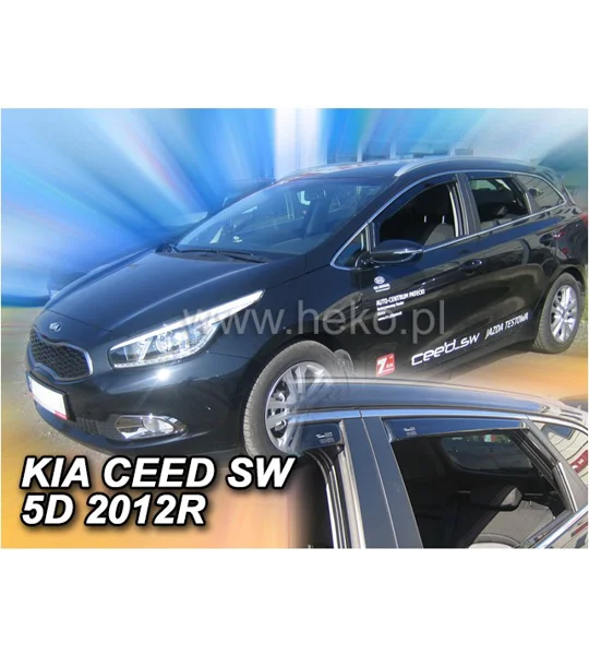 Kia Ceed 5 Drs SW ESTATE Yrs 12- on Brand New Heko 4 Piece Wind Deflectors