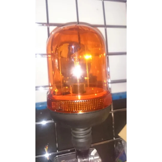 Rotating Pillar Mount Warning Flashing Beacon, 12 & 24 Volt