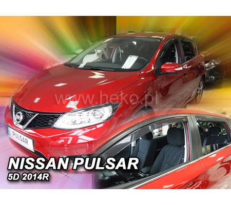 Nissan Pulsar 5drs Hatch Yrs 2014 - Brand New Heko 4 Piece Wind Deflectors