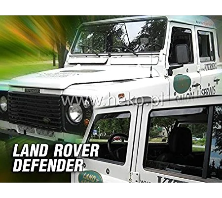 Land Rovers Defender Yrs 89 - On Brand New Heko 4 Piece Wind Deflectors