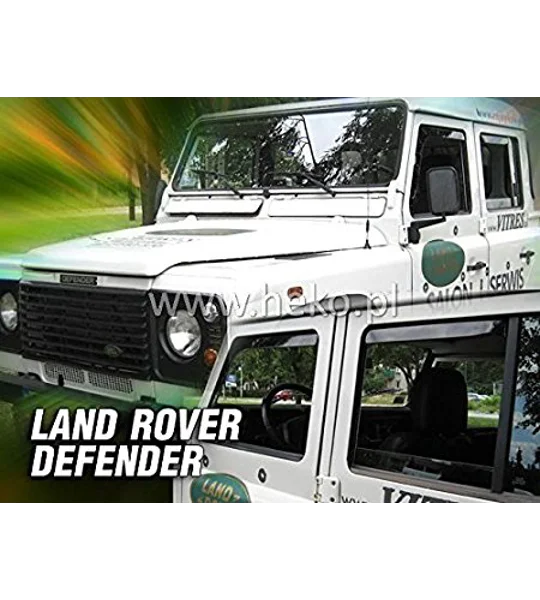 Land Rovers Defender Yrs 89 - On Brand New Heko 4 Piece Wind Deflectors