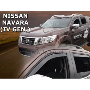 Nissan Navara 2014- on Brand New Heko 4 Piece Wind Deflectors