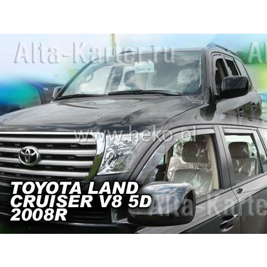 Toyota Land Cruiser J200 Yrs 09- on Brand New Heko 4 Piece Wind Deflectors