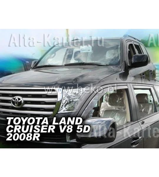 Toyota Land Cruiser J200 Yrs 09- on Brand New Heko 4 Piece Wind Deflectors