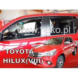 Toyota Hilux VIII Yrs 2016 - on Brand New Heko 4 Piece Wind Deflectors