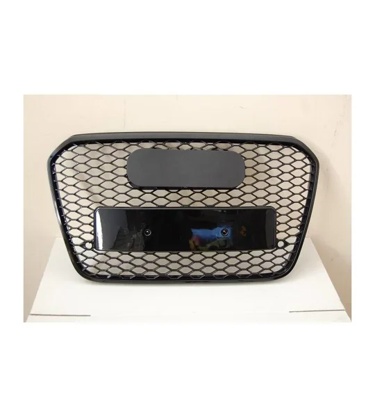 Audi A6 C7 Yrs 11-15 ,Honeycomb Gloss Black Grill Surround RS6 Look NEW