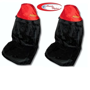 Pair of Action Sport Seat Covers Red/Black