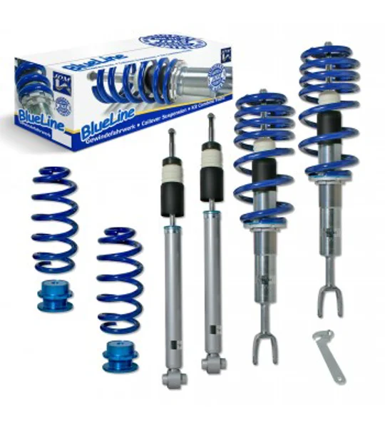 JOM BLUELINE AUDI A4 B6 B7 TDI YRS 01 - 07 FULLY ADJUSTABLE SUSPENSION Coilovers