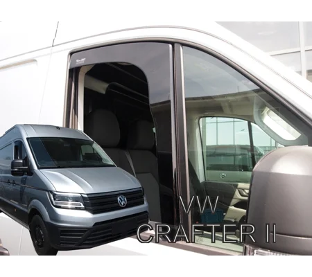 VW Crafter Yrs 2017 - onwards Brand New Heko 2 Piece Wind Deflectors