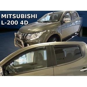 Mitsubishi L200 4x4 Yrs 15- on Brand New Heko 4 Piece Wind Deflectors