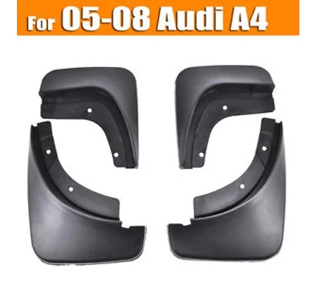 Audi A4 B7 Yrs 05-08 4pc Set Fitted Moulded Mudflaps