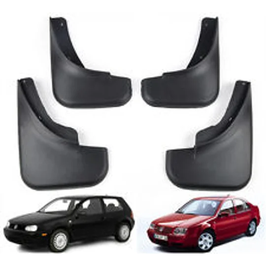 VW Golf MK4 Yrs 98-04 4pc Set Fitted Moulded Mudflaps