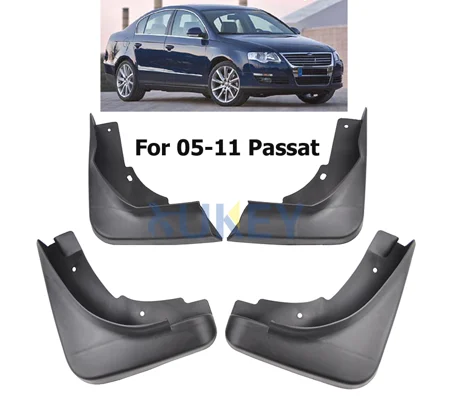 VW Passat B6 Yrs 05-10 4pc Set Fitted Moulded Mudflaps