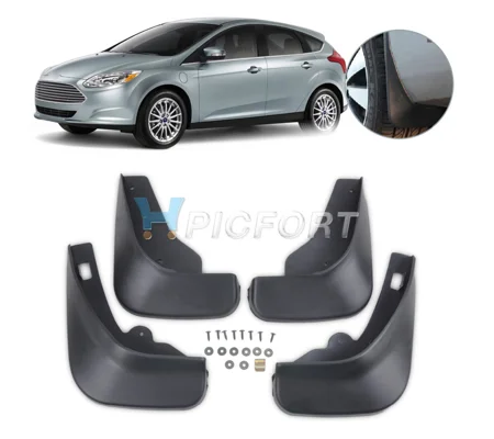 Ford Focus MK III 3 Yrs 05-11 4pc Set Fitted Moulded Mudflaps