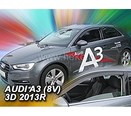 Audi A3 8V Yrs 2013-on 3drs Sportback Brand New Heko 2 Piece Wind Deflectors