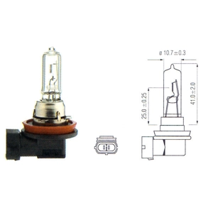 H9 65watt Headlight Foglight Replacement Bulb Single