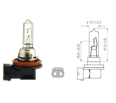 H9 65watt Headlight Foglight Replacement Bulb Single