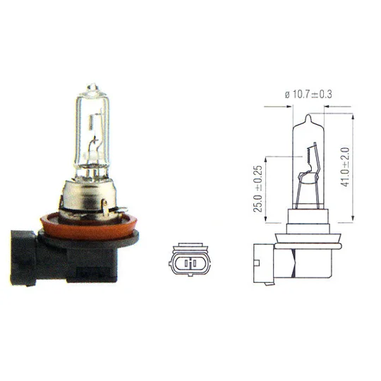 H9 65watt Headlight Foglight Replacement Bulb Single