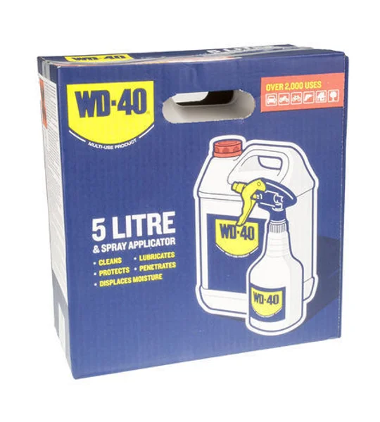 WD40 + APPLICATOR BOTTLE 5 LITRE 5L SPRAY LUBRICATION