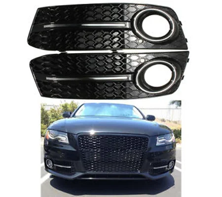Audi A4 B8 Yrs 08-12 ,Honeycomb Black Foglight Grills RS4