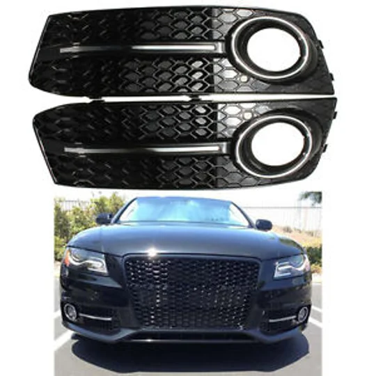 Audi A4 B8 Yrs 08-12 ,Honeycomb Black Foglight Grills RS4