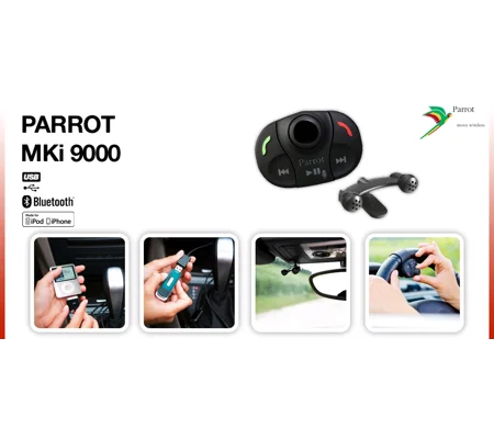 PARROT MKI9000 Bluetooth Hansfree Car Kit & Iphone Android CONTROL