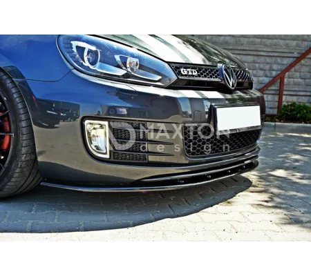 VW Golf MK 6 VI Yrs 09-13 GTI GTD Only Front Bumper Lip Spoiler Splitter