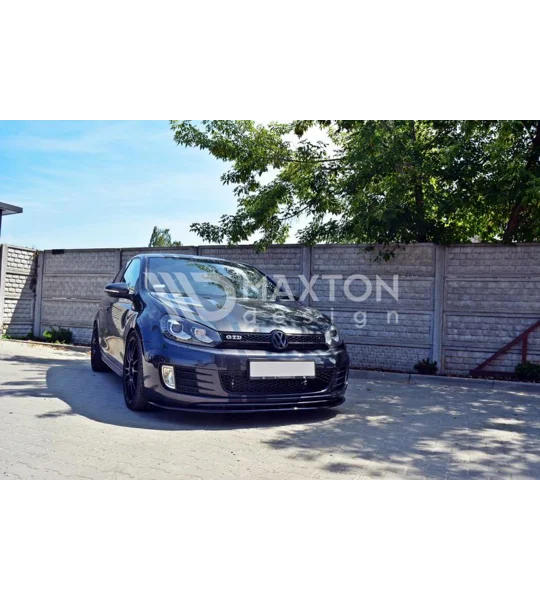VW Golf MK 6 VI Yrs 09-13 GTI GTD Only Front Bumper Lip Spoiler Splitter