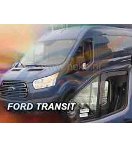 Ford Transit 2014-up Brand New Heko 2 Piece Wind Deflectors 15308